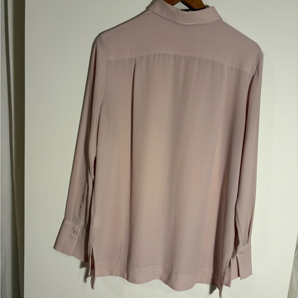 Banana Republic Blush Pink Tie-Neck Blouse | Size M - Picture 5 of 7